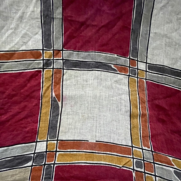 VTG PIERRE BALMAIN Scarf Cotton - French Design - Picture 3 of 4